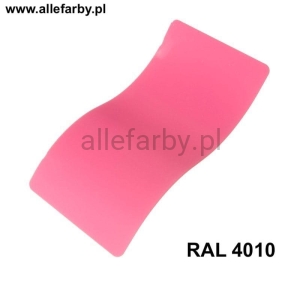 RAL 4010 Farba Proszkowa Poliestrowa Kolor Różowy Gładki Połysk P/S1/U/4010/7-384 Minimum 20 kg