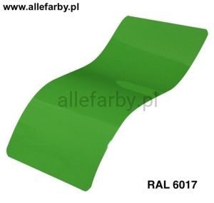 RAL 6017 Farba Proszkowa Poliestrowa Kolor Zielony Majowy Gładki Połysk P/S1/U/6017/7-411 Minimum 1 kg