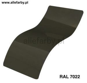 RAL 7022 Farba Proszkowa Poliestrowa Kolor Szary Ciemny Gładki Połysk P/S1/U/7022/7-424 Minimum 20 kg