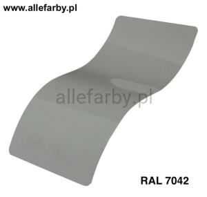 RAL 7042 Farba Proszkowa Poliestrowa Kolor Szary Gładki Połysk P/S1/U/7042/7-431 Minimum 20 kg