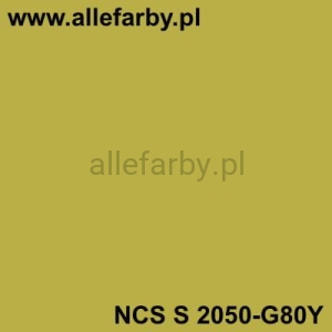 NCS S 2050-G80Y Farba Proszkowa Poliestrowa Gładki Mat P/S4/U/2860/8-589 Minimum 20 kg