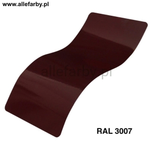 RAL 3007 Farba Proszkowa Poliestrowa Kolor Czerwień Czarna Połysk P/S1/U/3007/7-123 Minimum 20 kg