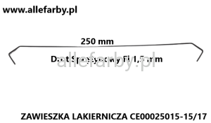 Zawieszki Z Drutu Sprężynowego, Haki Lakiernicze CE00025015-15/17 - 50 szt.