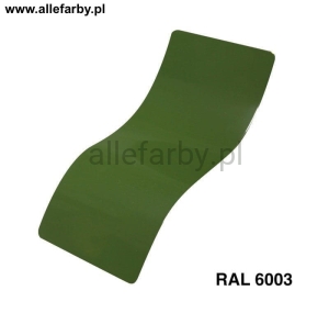 RAL 6003 Farba Proszkowa Poliestrowa Kolor Zielony Oliwkowy Połysk P/S1/U/6003/7-406 Minimum 20 kg