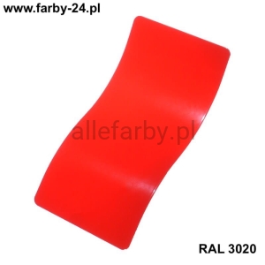 RAL 3020 Farba Proszkowa Poliestrowa Mat P/S4/U/3020/G-020 Minimum 20 kg