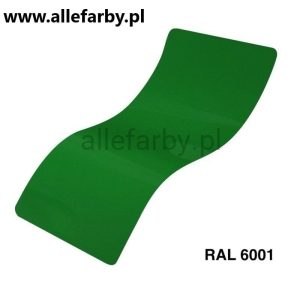 RAL 6001 Farba Proszkowa Poliestrowa Kolor Zielony Szmaragdowy Gładki Mat P/S4/U/6001/G-055 Minimum 1 kg