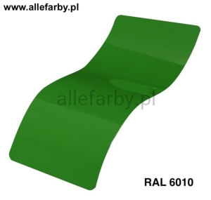 RAL 6010 Farba Proszkowa Poliestrowa Kolor Zielony Trawiasty Gładki Mat P/S4/U/6010/G-061 Minimum 20 kg