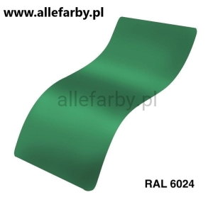 RAL 6024 Farba Proszkowa Poliestrowa Kolor Zielony Gładki Mat P/S4/U/6024/G-070 Minimum 20 kg
