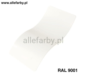 RAL 9001 Farba Proszkowa Poliestrowa Kolor Kremowo-Biały Gładki Mat P/S4/U/9001/G-104 Minimum 20 kg