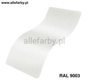RAL 9003 Farba Proszkowa Poliestrowa Kolor Biały Gładki Połysk P/S1/U/9003/G-014 Minimum 20 kg