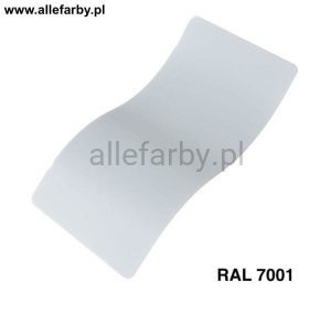 RAL 7001 Farba Proszkowa Poliestrowa Kolor Szary Srebrzysty Gładki Połysk P/S1/U/7001/2-602 Minimum 1 kg