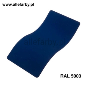 RAL 5003 Farba Proszkowa Poliestrowa Kolor Niebieski Szafirowy Gładki Mat P/S4/U/5003/B-116 Minimum 1 kg