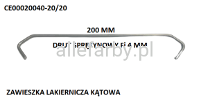 Zawieszki Z Drutu Sprężynowego, Haki Lakiernicze CE00020040-20/20 - 500 szt.