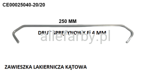 Zawieszki Z Drutu Sprężynowego, Haki Lakiernicze CE00025040-20/20 - 1000 szt.