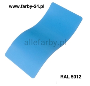 RAL 5012 Farba Proszkowa Epoksydowo - Poliestrowa Kolor Niebieski Świetlisty Gładki Połysk EP/S1/U/5012/2-241 Minimum 1 kg