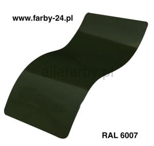 RAL 6007 Farba Proszkowa Poliestrowa Kolor Oliwkowy Ciemny Drobna Struktura P/F5/U/3157/8-592 Minimum 20 kg ( Farba do produkcji )