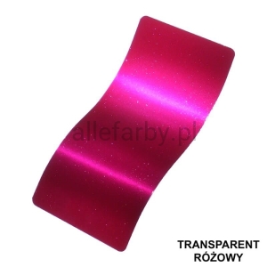 Transparent Różowy Farba Proszkowa Poliestrowa Gładki Połysk PE54DT3535189GLX Minimum 1 kg