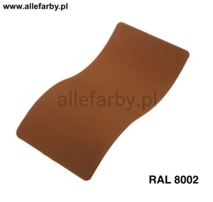 RAL 8002 Farba Proszkowa Poliestrowa Kolor Brązowy Sygnałowy Półmat P/S3/U/2116/8-364 Minimum 20 kg