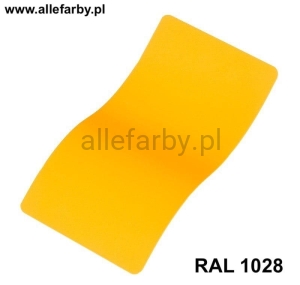 RAL 1028 Farba Proszkowa Poliestrowa Kolor Żółty Melonowy Gładki Połysk PE58AT1028189GLX Minimum 1 kg