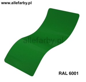RAL 6001 Farba Proszkowa Poliestrowa Kolor Zielony Szmaragdowy Gładki Połysk PE58AT6001189GLX Minimum 1 kg