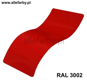 RAL 3002 Farba Proszkowa Poliestrowa Kolor Czerwony Karminowy Gładki Połysk PE58AT3002189GLX Minimum 1 kg