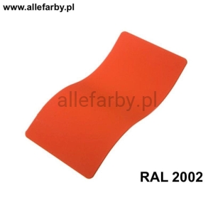 RAL 2002 Farba Proszkowa Poliestrowa Kolor Czerwono-Pomarańczowy Gładki Połysk PE58AT2002189GLX Minimum 1 kg