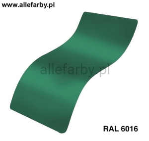 RAL 6016 Farba Proszkowa Poliestrowa Kolor Zielony Turkusowy Mat P/S4/U/6016/G-064 Minimum 20 kg