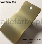 Transparent Złoty Farba Proszkowa Poliestrowa Gładki Mat P/S5/U/1655/8-237 Minimum 20 kg
