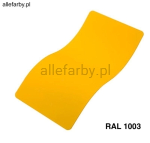 RAL 1003 z Odgazowywaczem Farba Proszkowa Poliestrowa Kolor Żółty Gładki Połysk PE58AT1003189GLG Minimum 1 kg