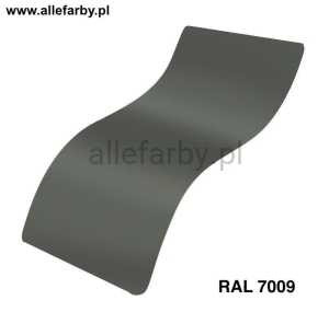 RAL 7009 Farba Proszkowa Poliestrowa Kolor Szaro-Zielony Połysk P/S1/U/7009/7-178 Minimum 20 kg