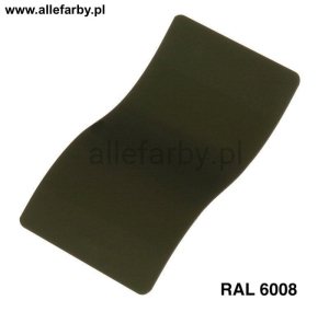 RAL 6008 Farba Proszkowa Poliestrowa Kolor Zielono-Brązowy Połysk P/S1/U/6008/7-157 Minimum 20 kg