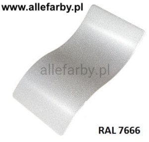 Srebrny Metalik Gładki Połysk Poliester Farba Proszkowa 7666 PE54X+7666189GLX Felgi Samochodowe Minimum 1 kg
