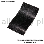 Transparent Bezbarwny z Dodatkiem Brokatu Farba Proszkowa Poliestrowa Gładki Połysk PE54QC1003189GLX Minimum 1 kg
