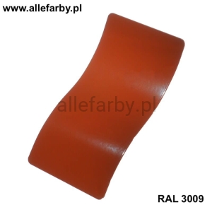 RAL 3009 Farba Proszkowa Poliestrowa Kolor Czerwony Tlenkowy Połysk P/S1/U/3009/7-124 Minimum 20 kg