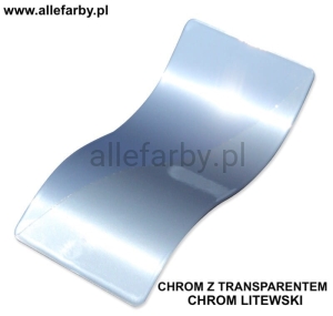 Farba Proszkowa Poliuretan Chrom Litewski PU/S1/C/CHROM/7-308 Gładki Połysk  Minimum 15 kg