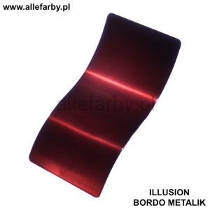 Candy Silver Farba Proszkowa Poliestrowa ILLUSION BORDO METALIK zestaw ( 2kg. farby )