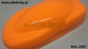 RAL 2007 Farba Proszkowa Epoksydowo - Poliestrowa Kolor Neonowy Żółto-Pomarańczowy Gładki Połysk FF87AC2007109GLX Minimum 1 kg