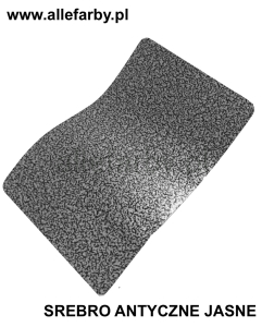 Farba Proszkowa Antyczna Srebrna Jasna Poliestrowa Gruba Struktura P/T3/C/2295/8-316 Minimum 20 kg