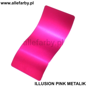 Candy Silver Farba Proszkowa Poliestrowa ILLUSION PINK METALIK zestaw ( 2kg. farby )