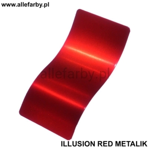 Candy Silver Farba Proszkowa Poliestrowa ILLUSION RED METALIK zestaw ( 2kg. farby )
