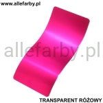 Transparent Rożowy Farba Proszkowa Poliestrowa Gładki Połysk PINK P/S1/U/PINK/2-517 Minimum 1 kg