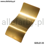 Transparent Złoty Farba Proszkowa Poliestrowa Gładki Połysk GOLD 23 P/S1/U/GOLD23/2-514 Minimum 1 kg