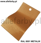 RAL 8001 Farba Proszkowa Poliestrowa Kolor Brązowo-Złoty Metalik Połysk P/S1/C/2476/8-393 Minimum 20 kg