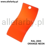 RAL 2005 Farba Proszkowa Epoksydowo - Poliestrowa Kolor Neonowy Pomarańczowy Gładki Połysk FF87AC2005109GLX Minimum 1 kg