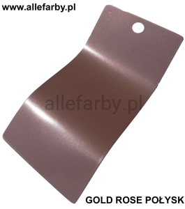 Farba Proszkowa Poliestrowa Kolor GOLD ROSE Metalik Gładki Połysk  P/S1/C/2926/8-411 Minimum 20 kg