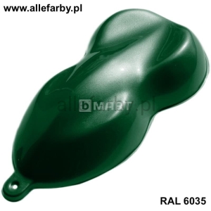 RAL 6035 Farba Proszkowa Poliestrowa Kolor Zielony Perłowy Gładki Połysk PE58QC6035189GLX Minimum 100 kg