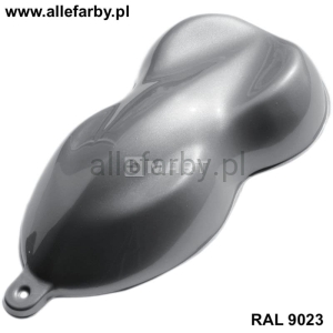 RAL 9023 Farba Proszkowa Poliestrowa Kolor Szary Ciemny Perłowy Gładki Połysk PE58QC9023189GLX Minimum 100 kg