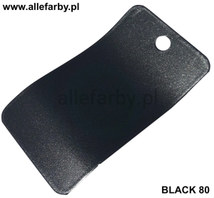 Farba Proszkowa Poliestrowa Kolor Czarny Metalik Gładki Połysk P/S1/C/BLACK80/2-502 Minimum 1 kg