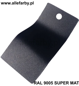 Farba Proszkowa Poliestrowa Kolor Czarny Metalik Gładki Supermat P/S5/U/1945/8-490 Minimum 20 kg