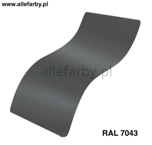 RAL 7043 Farba Proszkowa Poliestrowa Kolor Szary Ciemny Mat P/S4/U/1800/8-363 Minimum 1 kg 